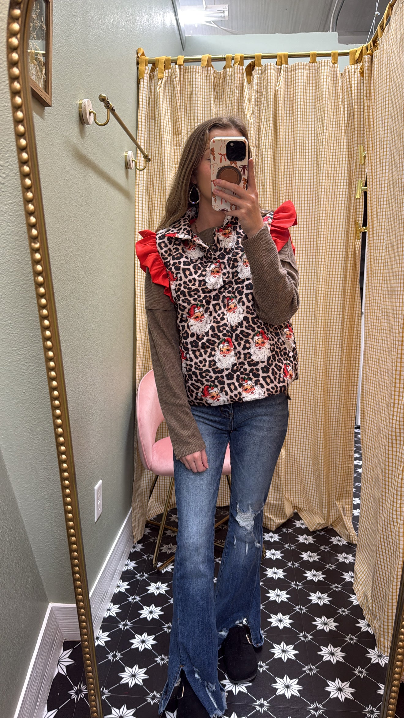 Santa Safari Puffer Vest (Reg + Plus)