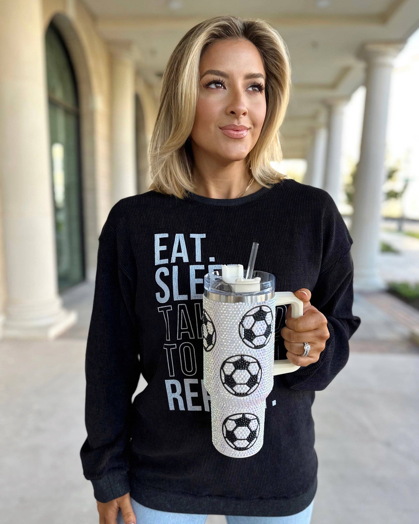 Game Day Bling Soccer Tumbler (40oz)