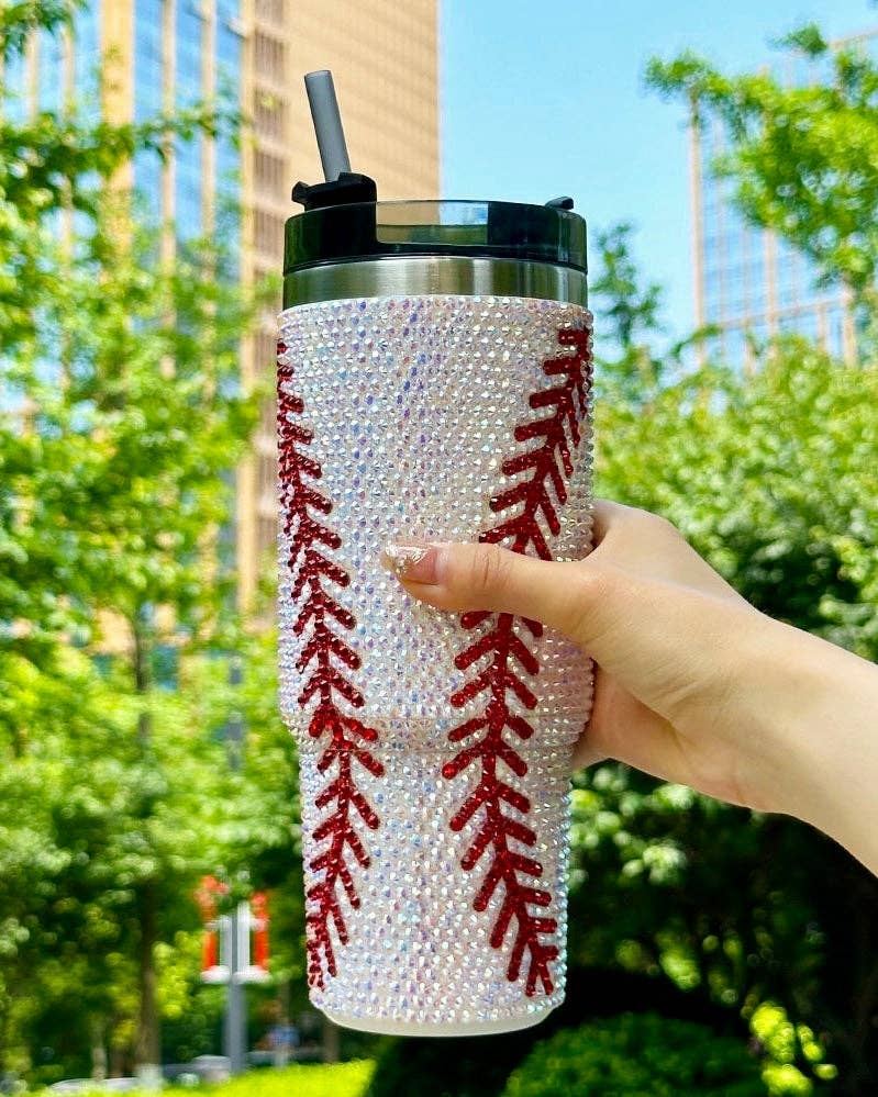 Game Day Bling Baseball Tumbler (20oz)