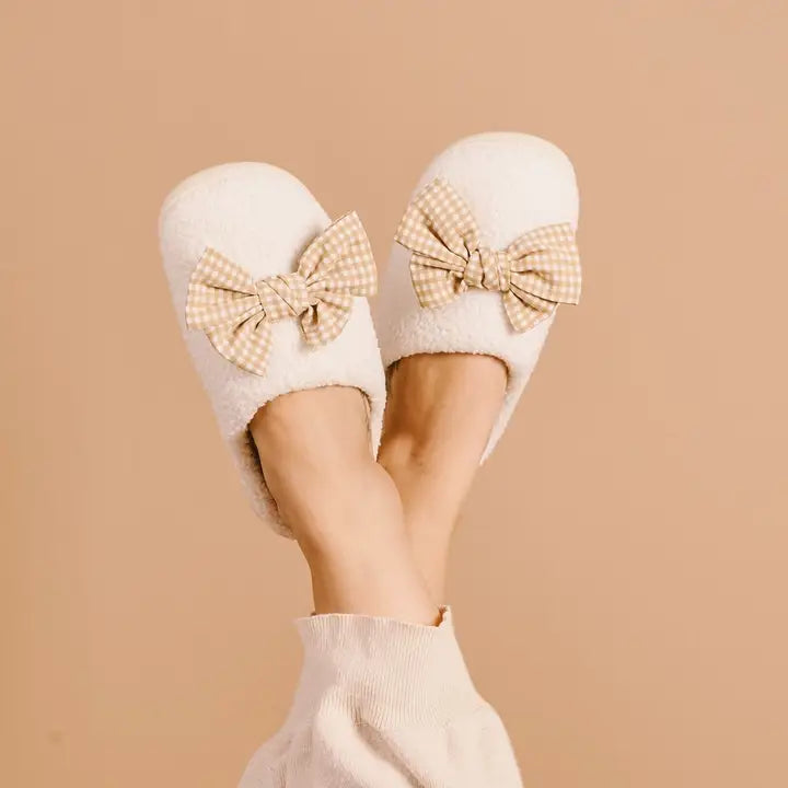 Cozy Bow Slippers