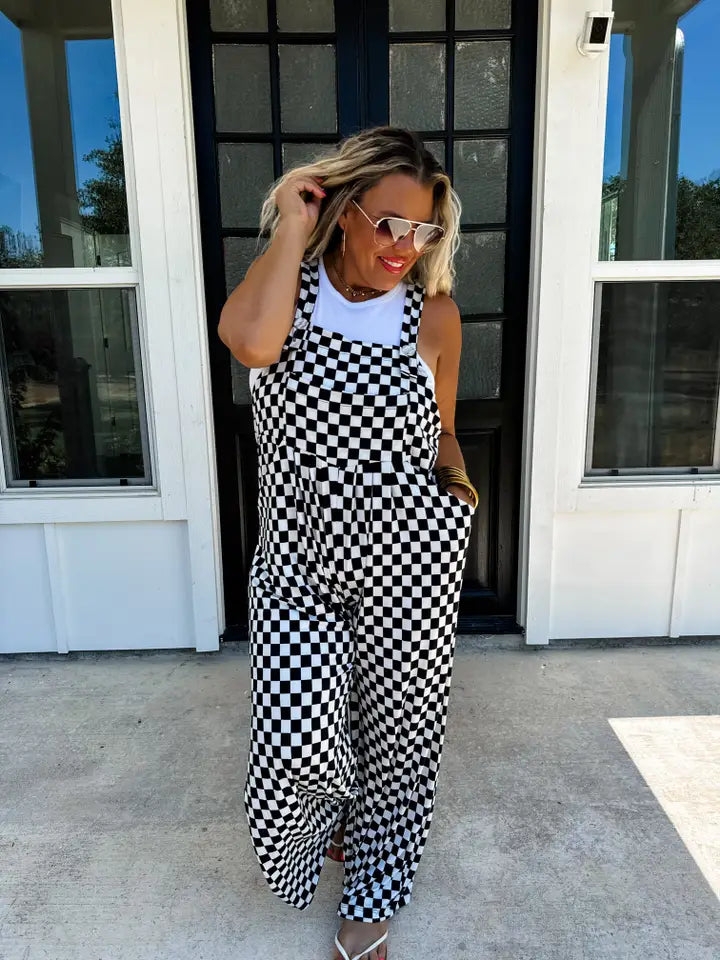 The Monroe Checkered Overalls (Plus)