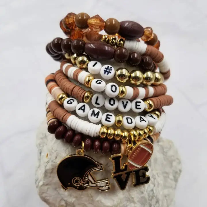 Touchdown Love Bracelet Stack