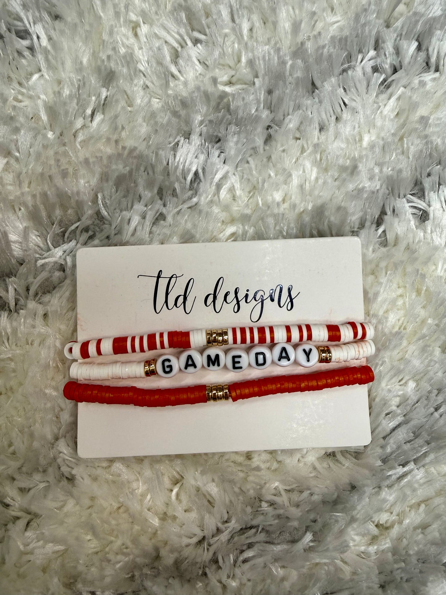 Game Day Beaded Bracelet Stack