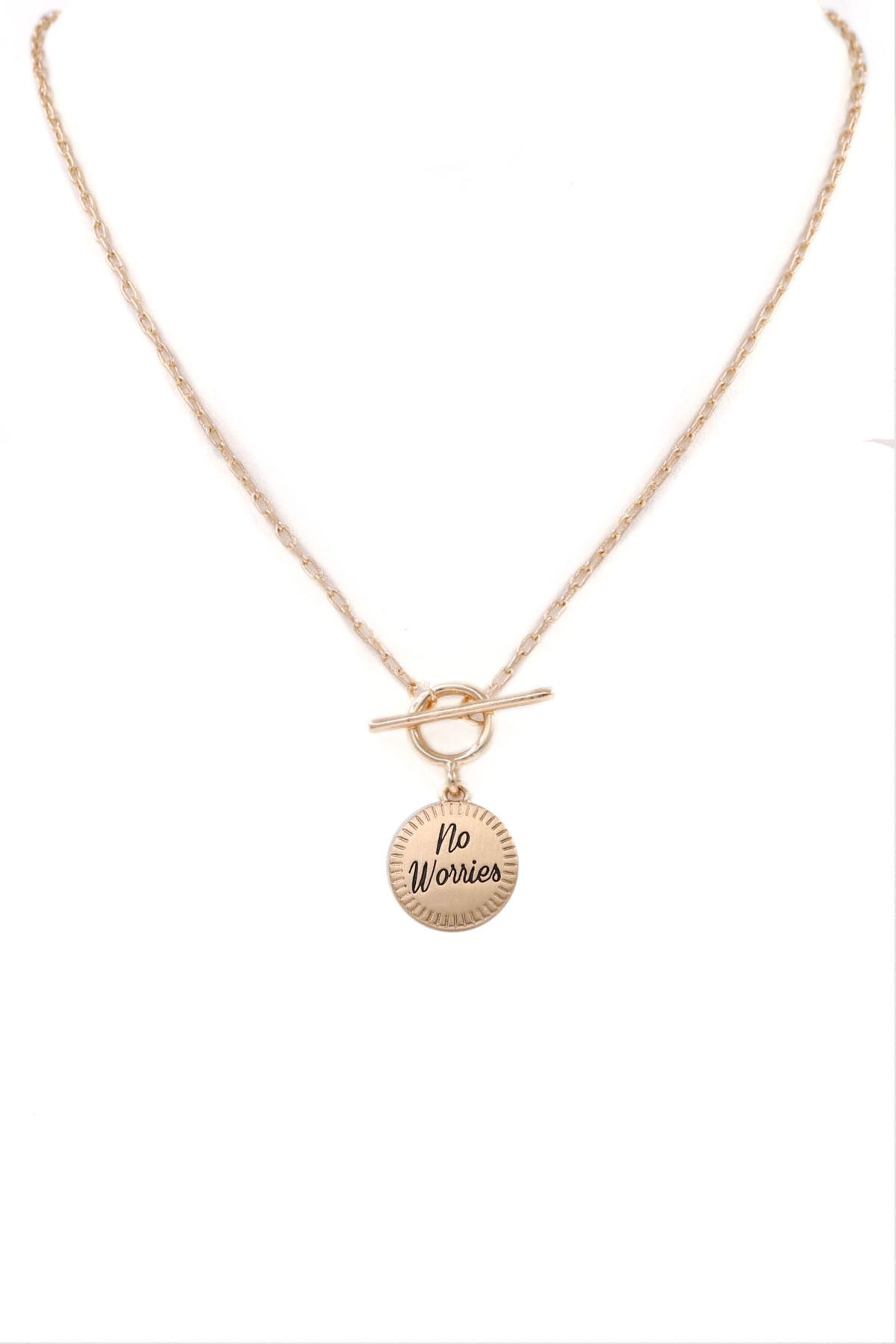 No Worries Pendant Necklace