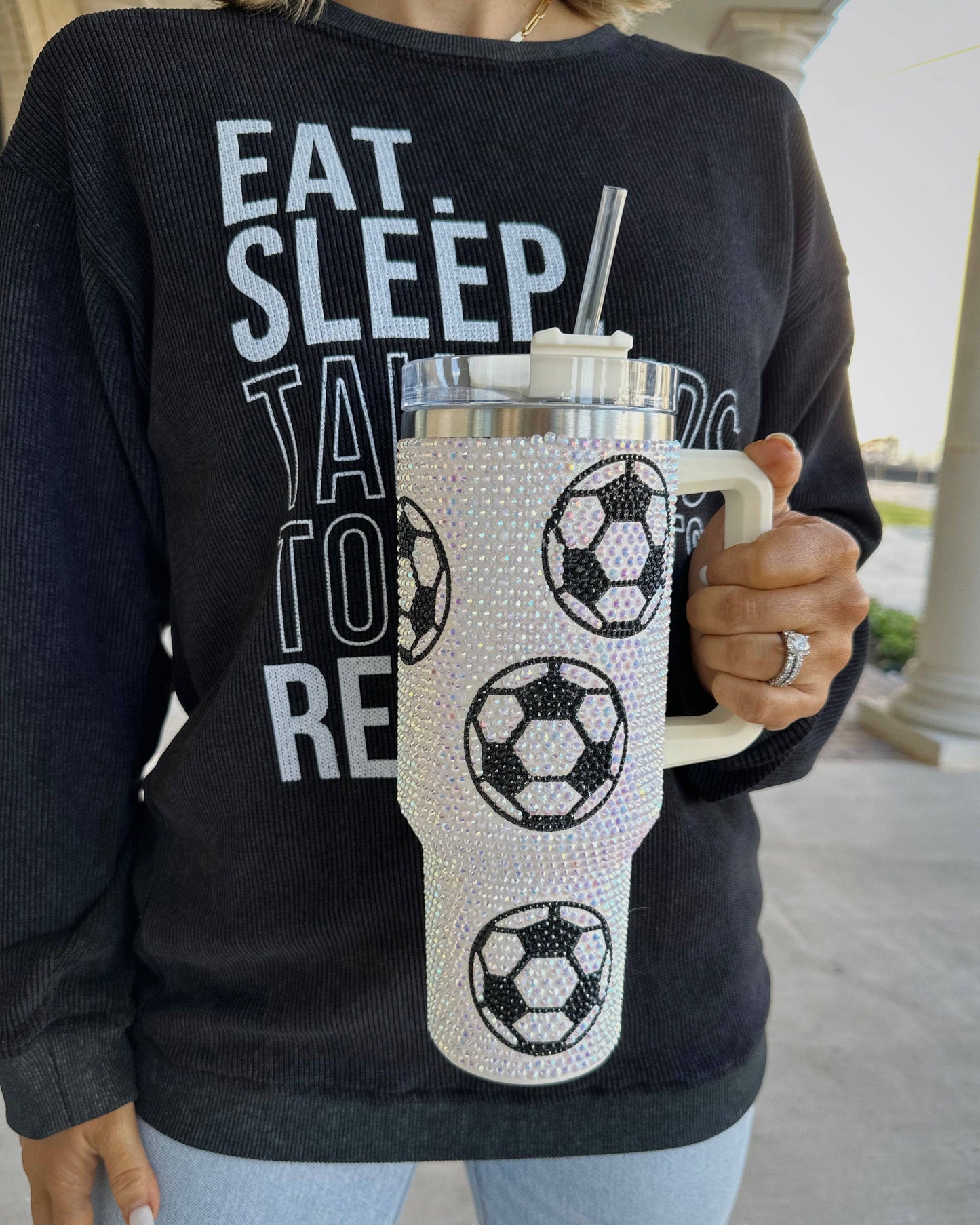 Game Day Bling Soccer Tumbler (40oz)