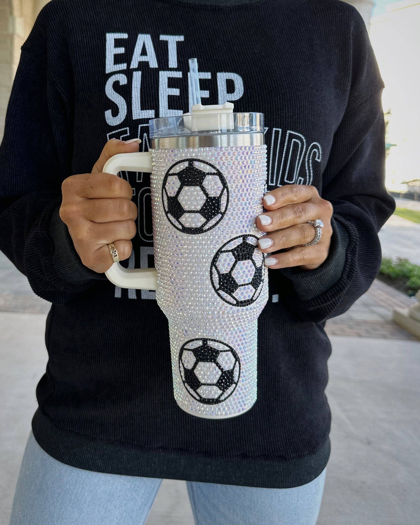 Game Day Bling Soccer Tumbler (40oz)