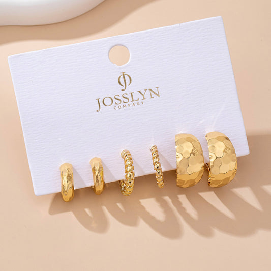 Gold Staple Earrings