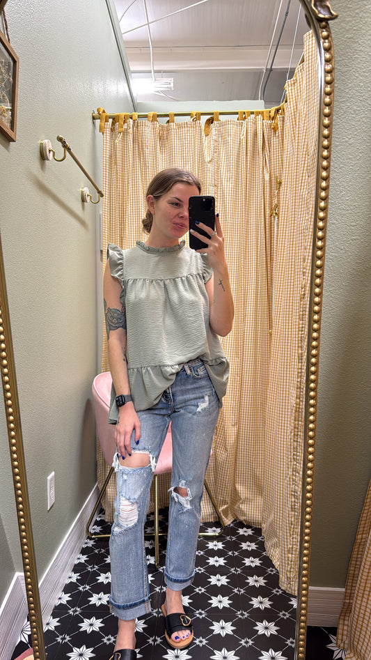 Sweet Breeze Ruffle Top