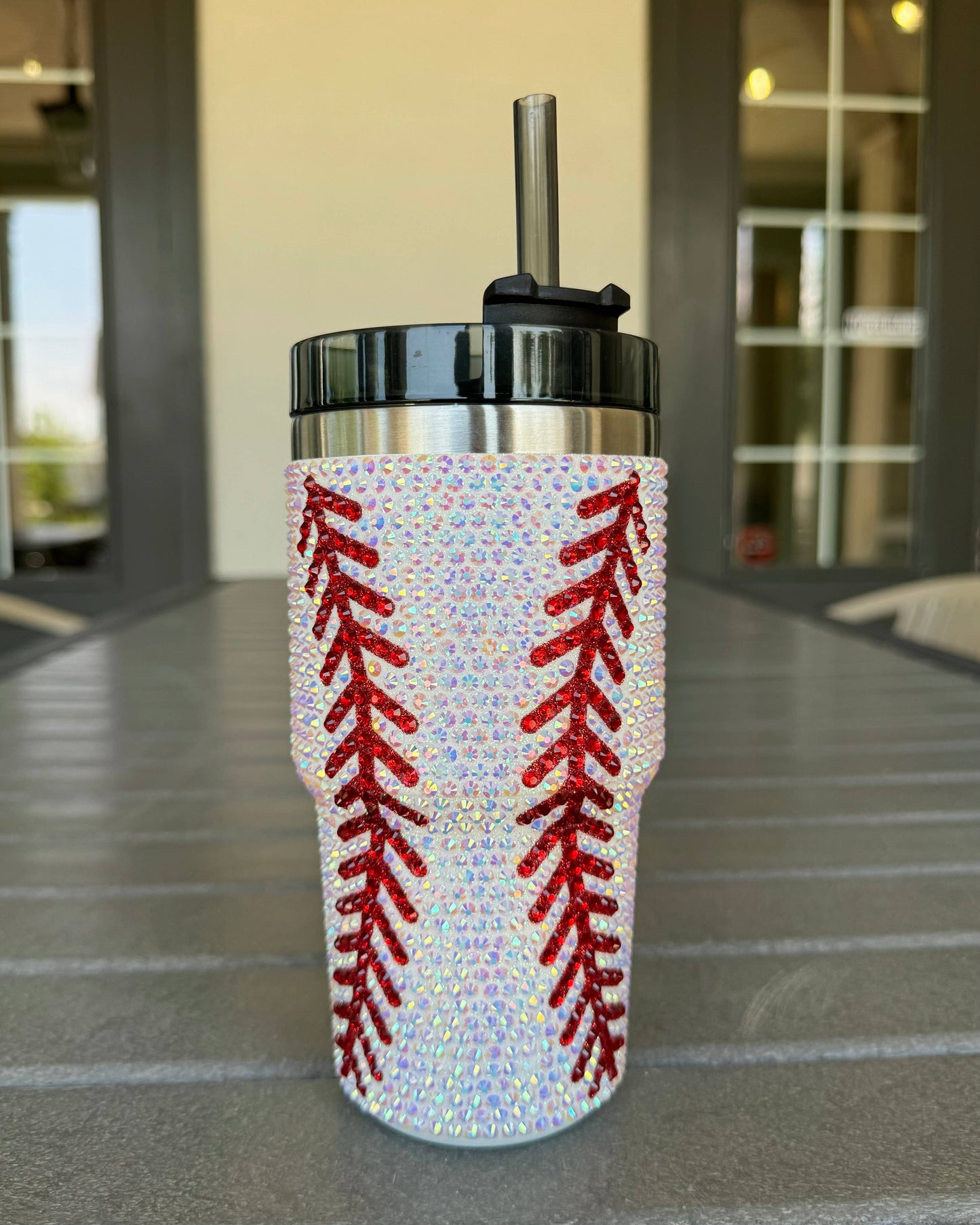 Game Day Bling Baseball Tumbler (20oz)