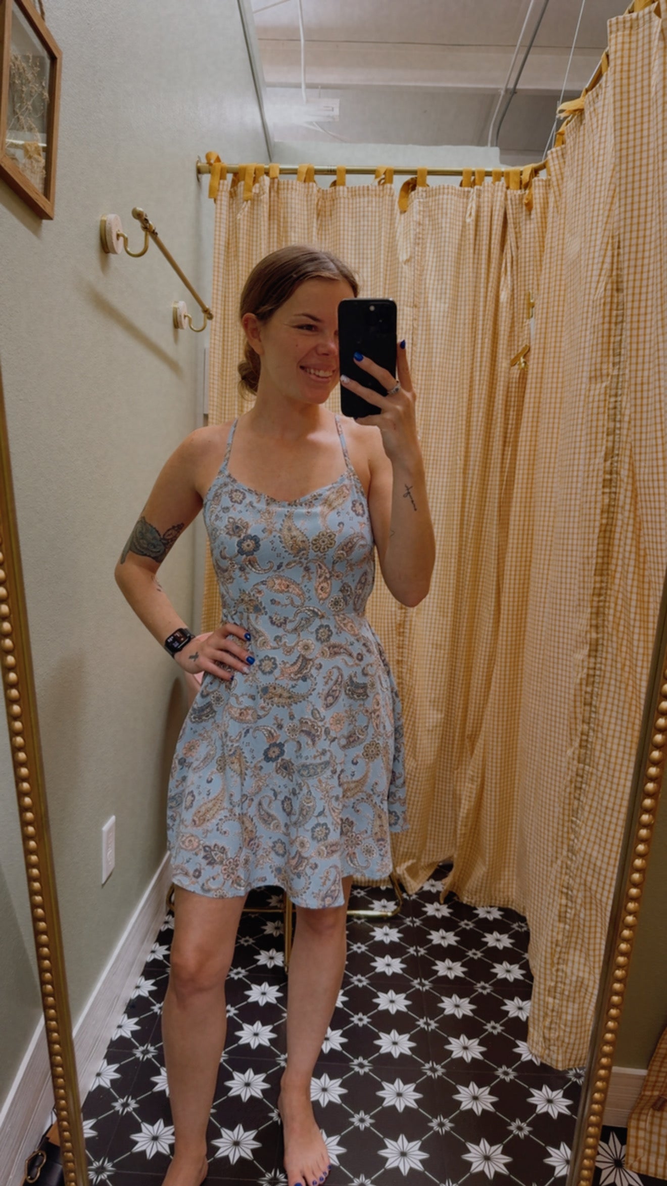 Paisley Breeze Mini Dress