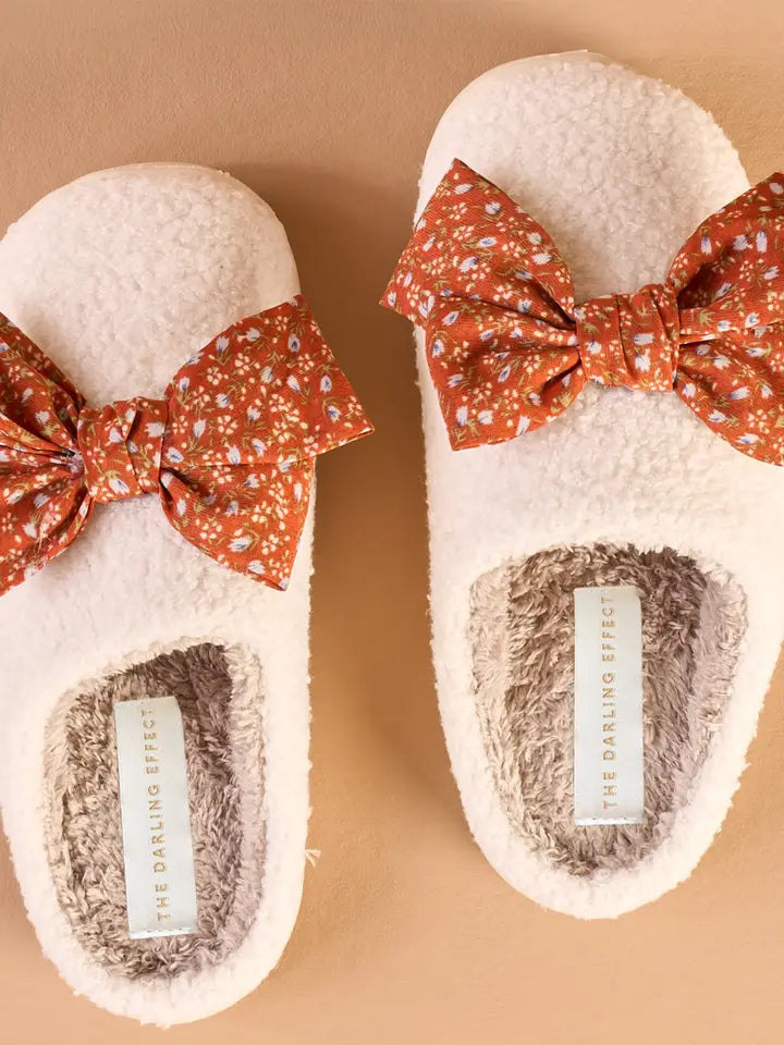 Cozy Bow Slippers