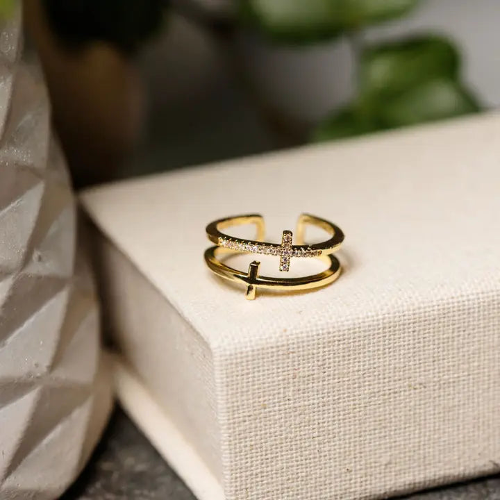 Faithbound Cross Ring