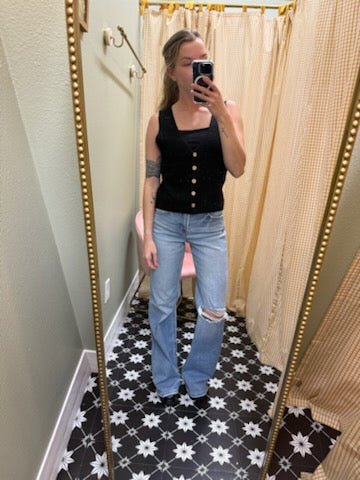 Button Up Babe Vest