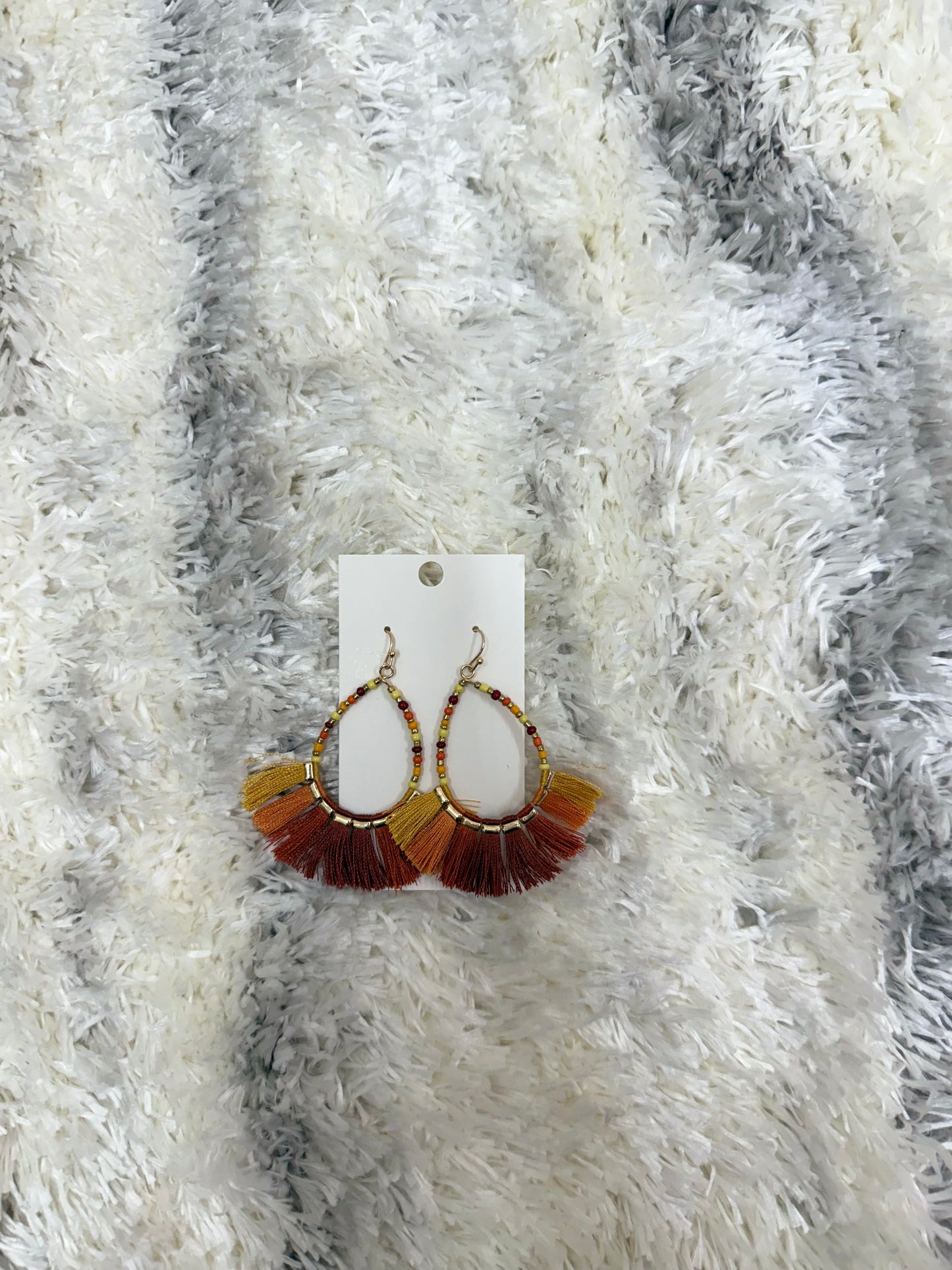 Autumn Glow Tassel Earrings