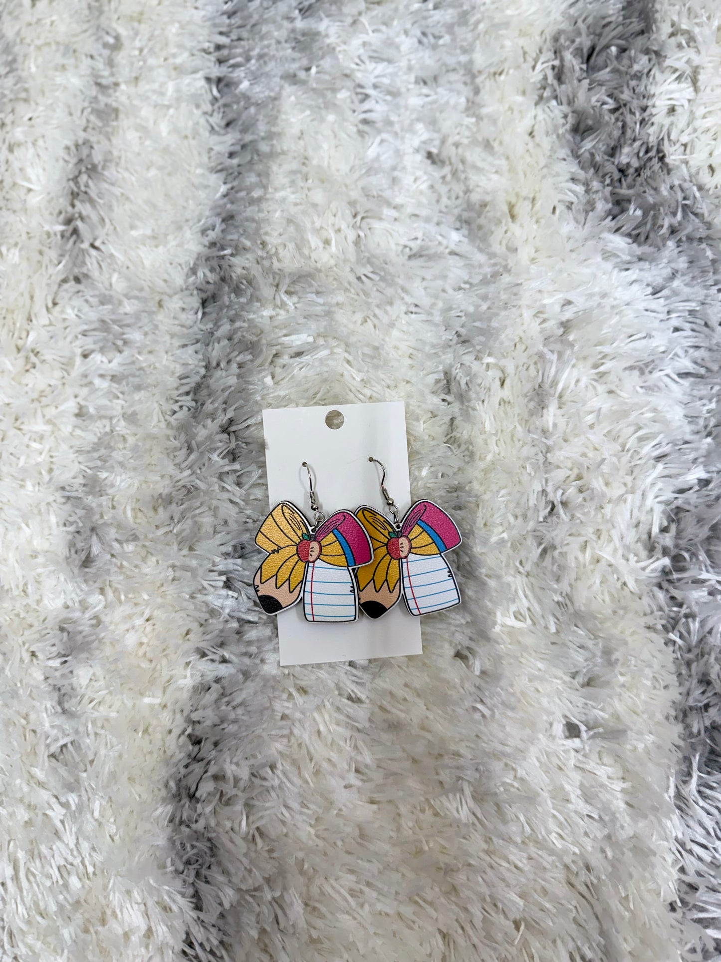 School Days Bow Earrings