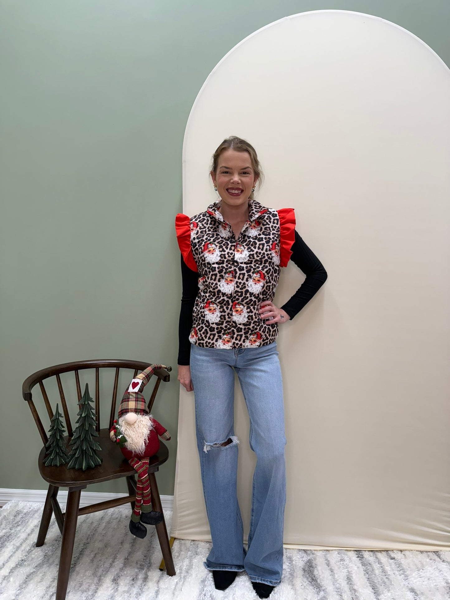 Santa Safari Puffer Vest (Reg + Plus)
