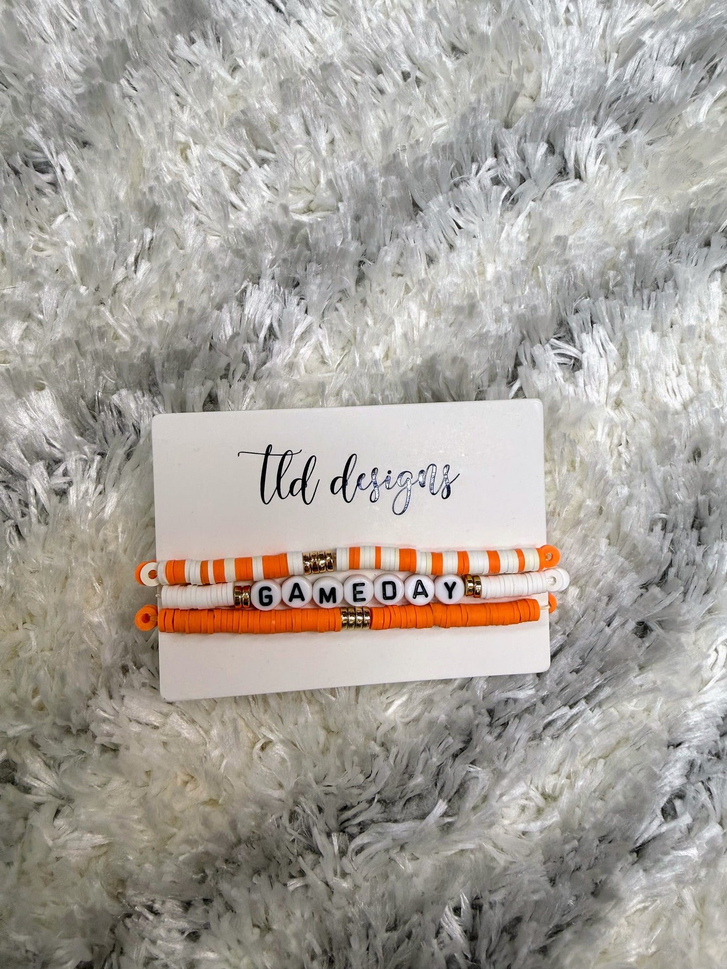 Game Day Beaded Bracelet Stack