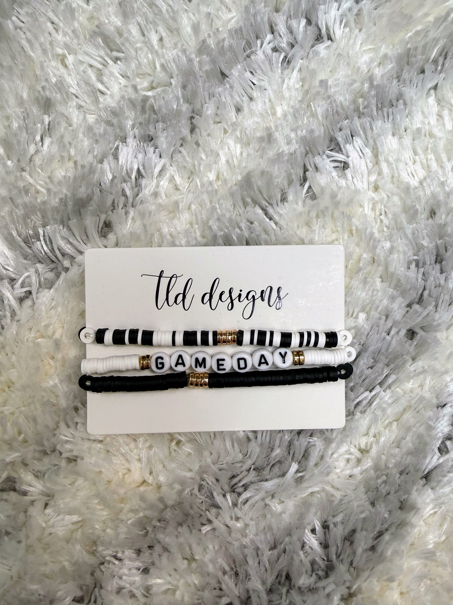 Game Day Beaded Bracelet Stack