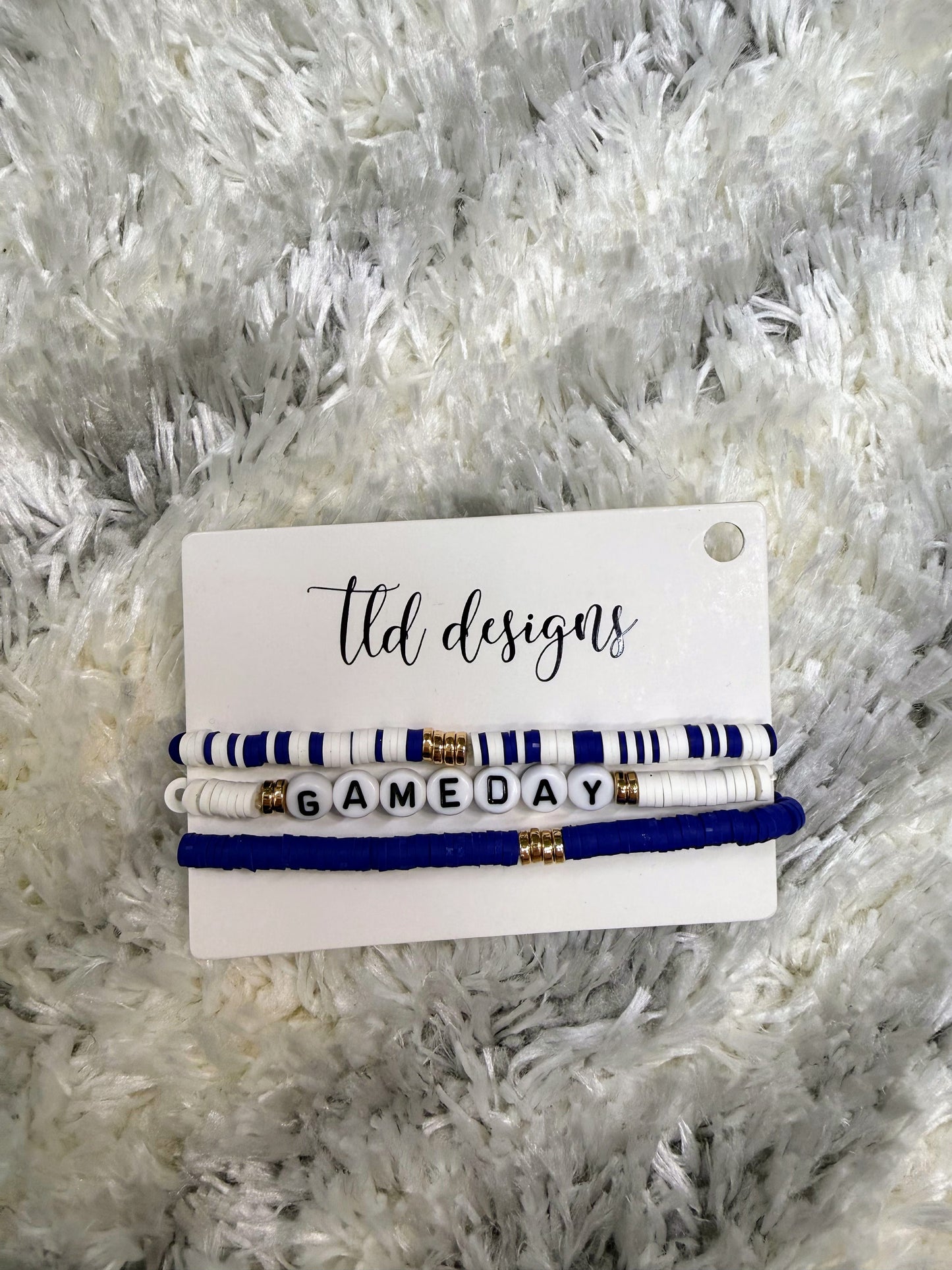 Game Day Beaded Bracelet Stack