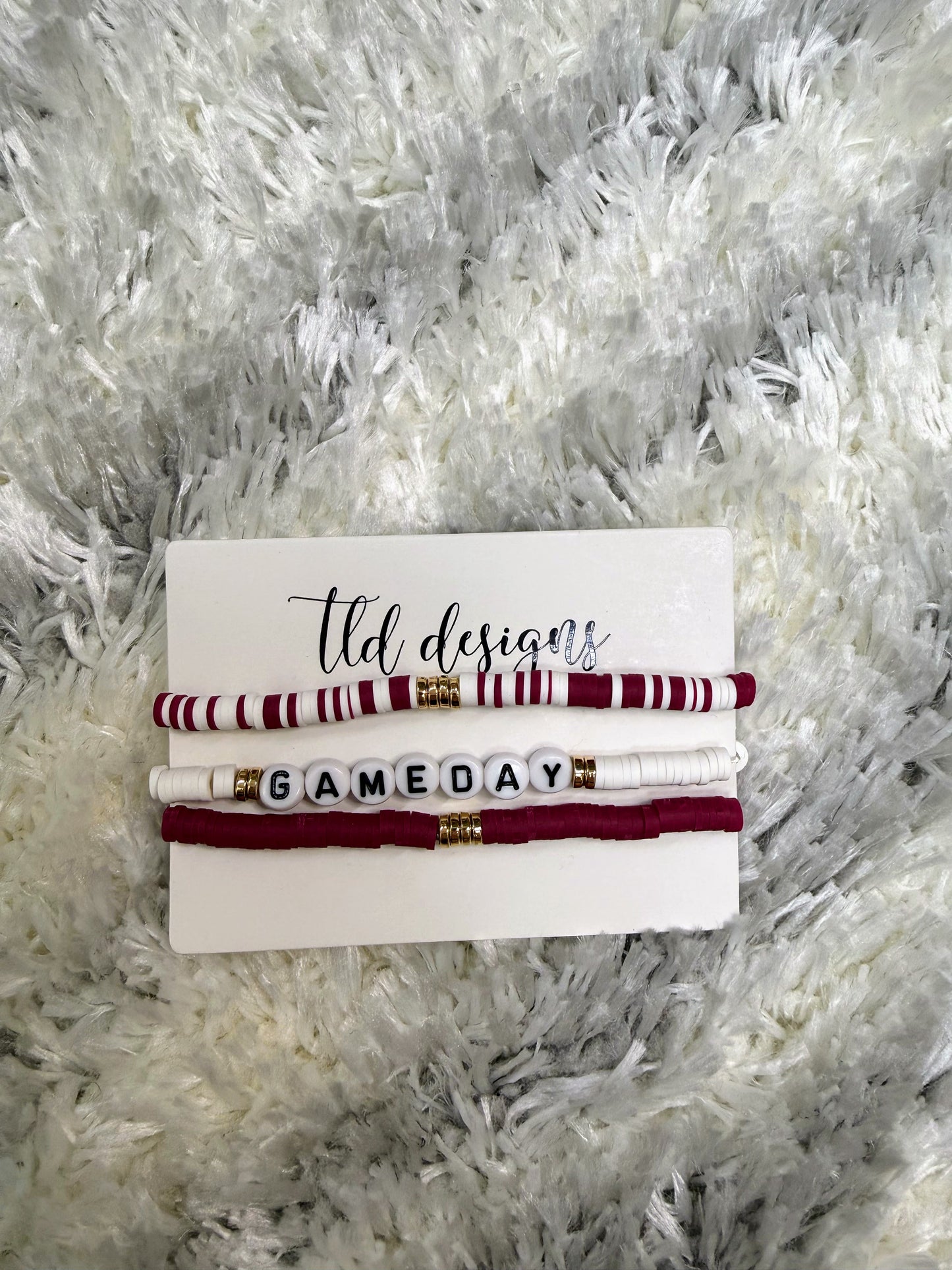 Game Day Beaded Bracelet Stack