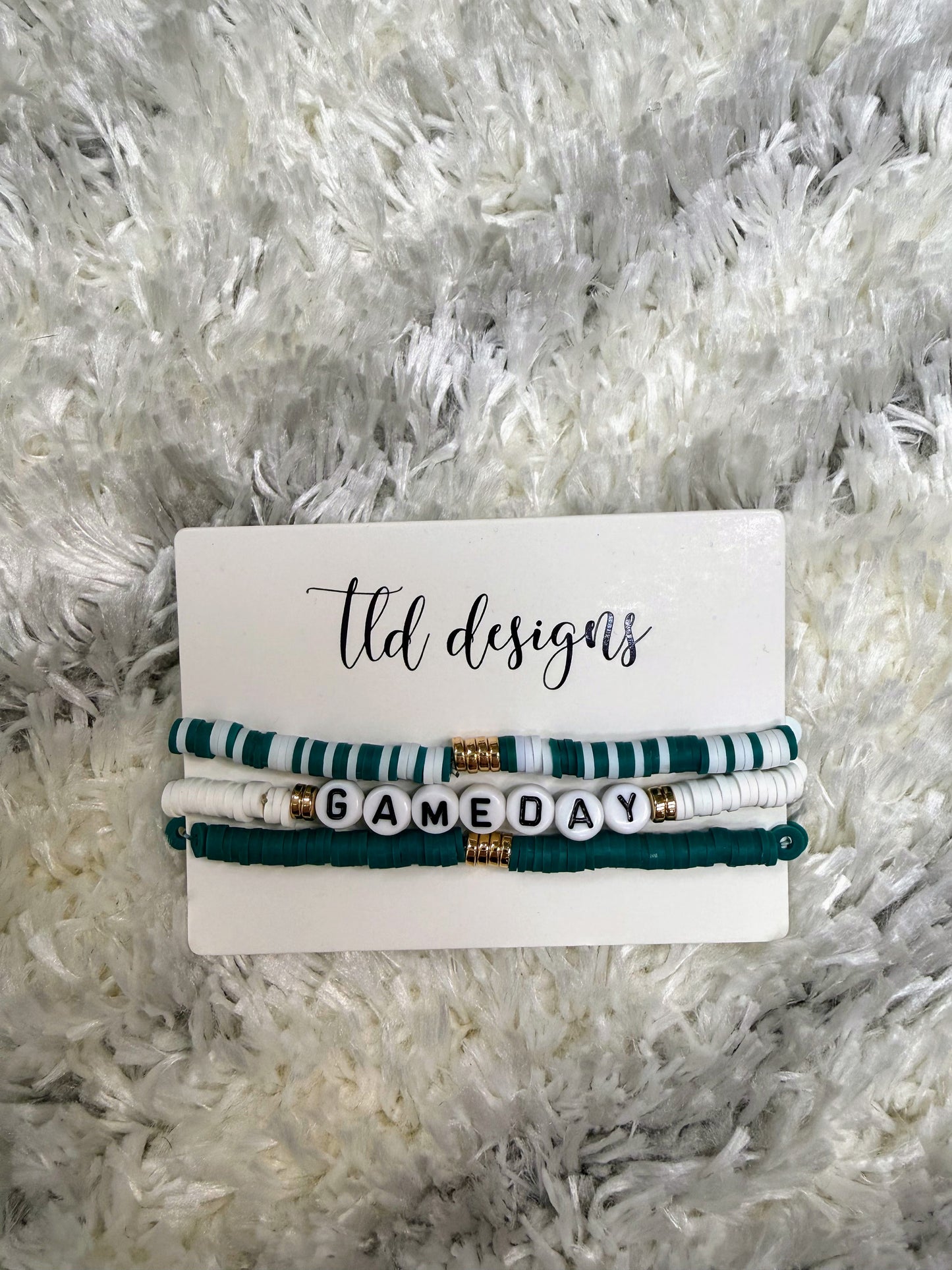 Game Day Beaded Bracelet Stack