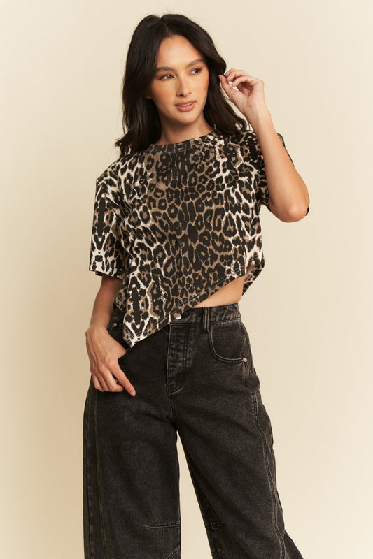 Wild Streak Cropped Tee