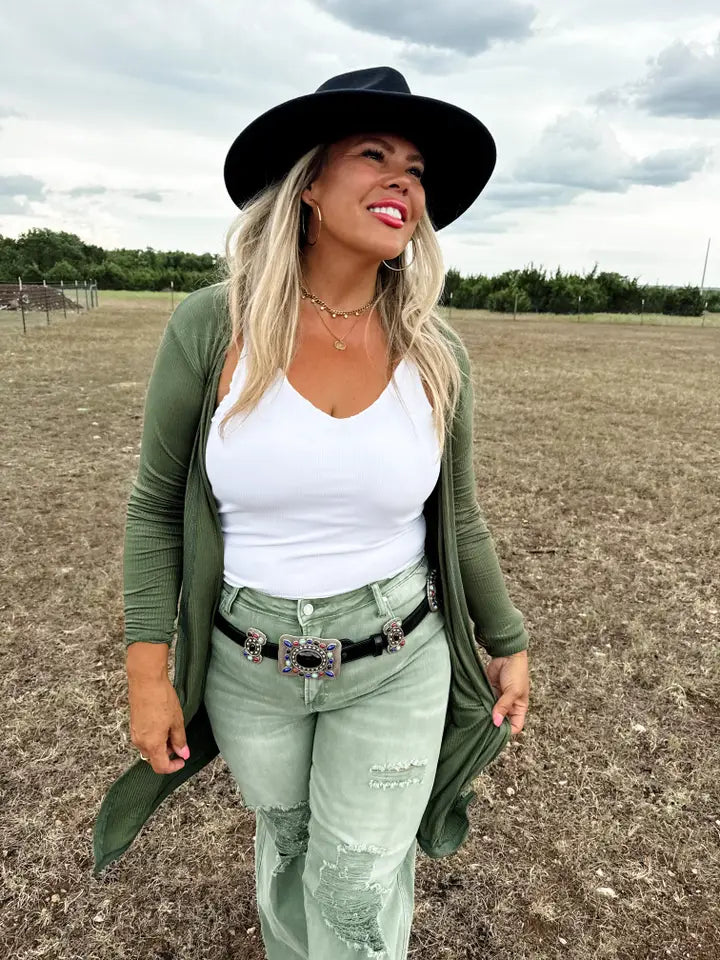 The Rowan Ribbed Cardigan (Reg + Plus)