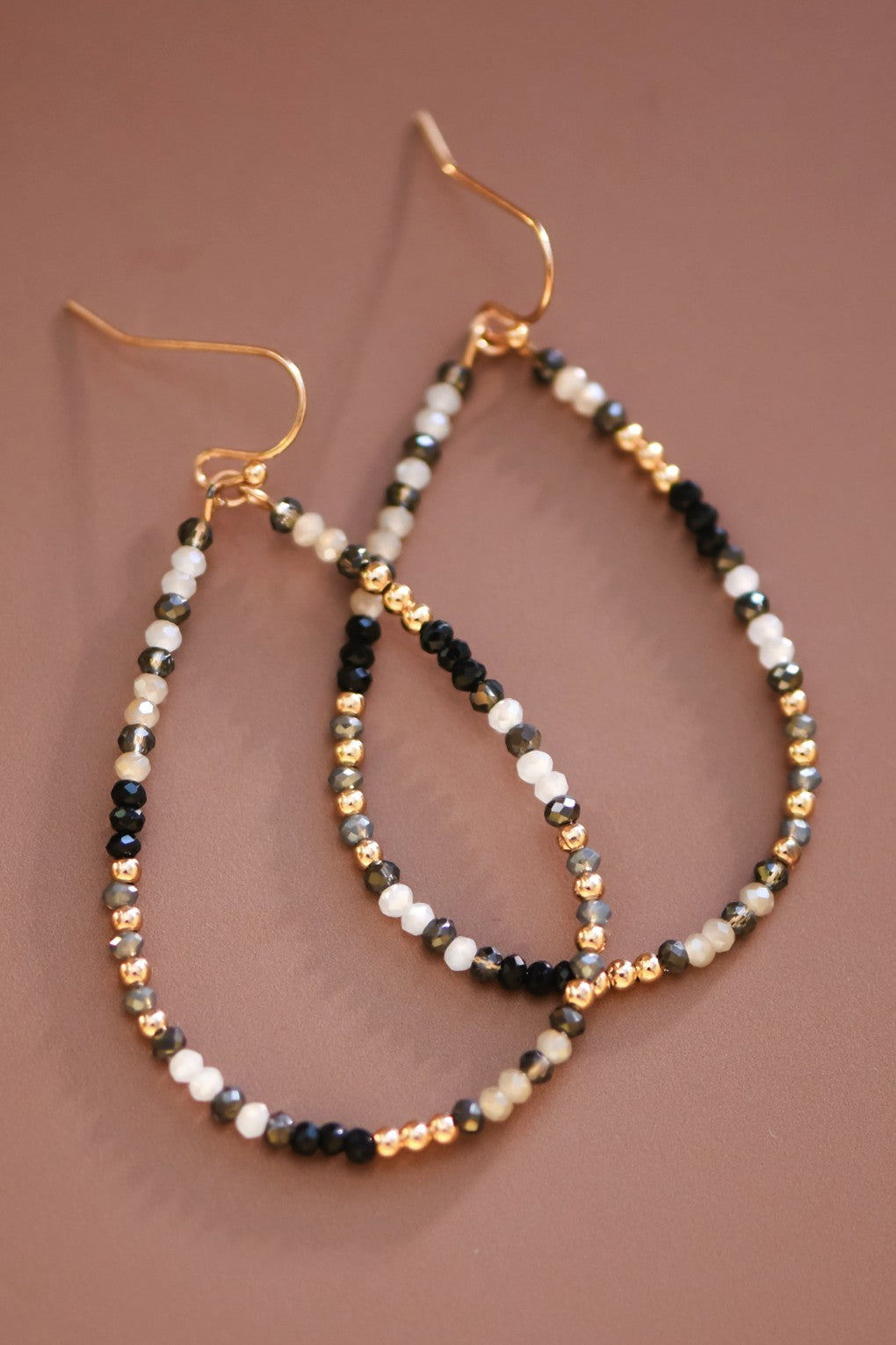 Midnight Glow Beaded Teardrops