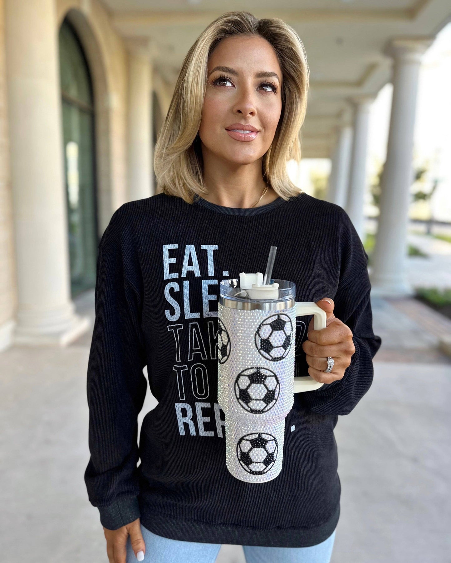 Game Day Bling Soccer Tumbler (40oz)