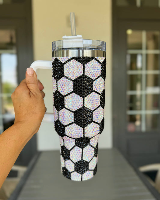 Game Day Bling Soccer Tumbler (40oz)