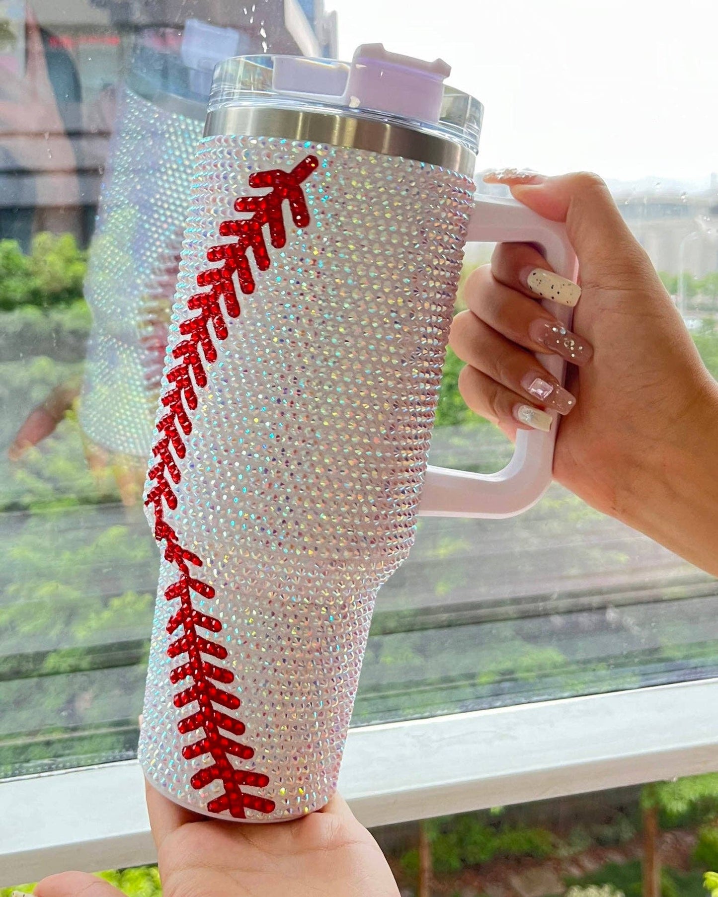 Game Day Bling Baseball Tumbler (40oz)